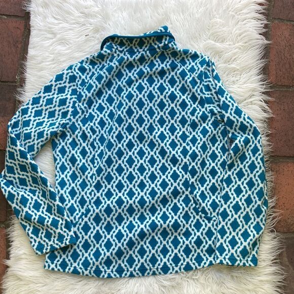 Lands End Pullover Quarter Zip Fleece Size M - Picture 6 of 9